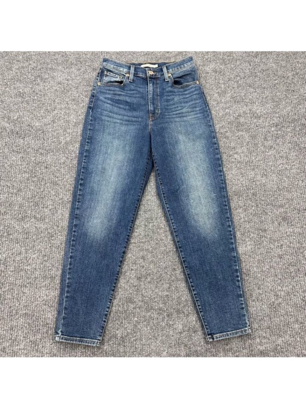 Levis High Waisted Mom Denim Blue Jeans Tapered Leg Casual Pants Womens size 29 - Picture 1 of 10